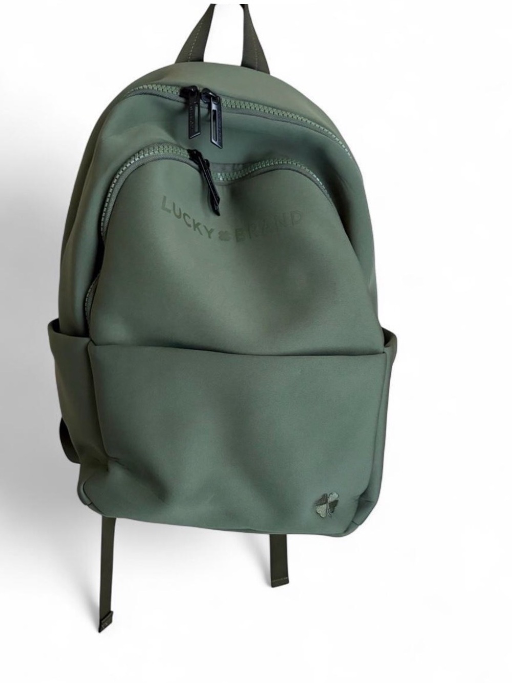 Lucky Brand Olive Green Men's Backpack with Front Pocket